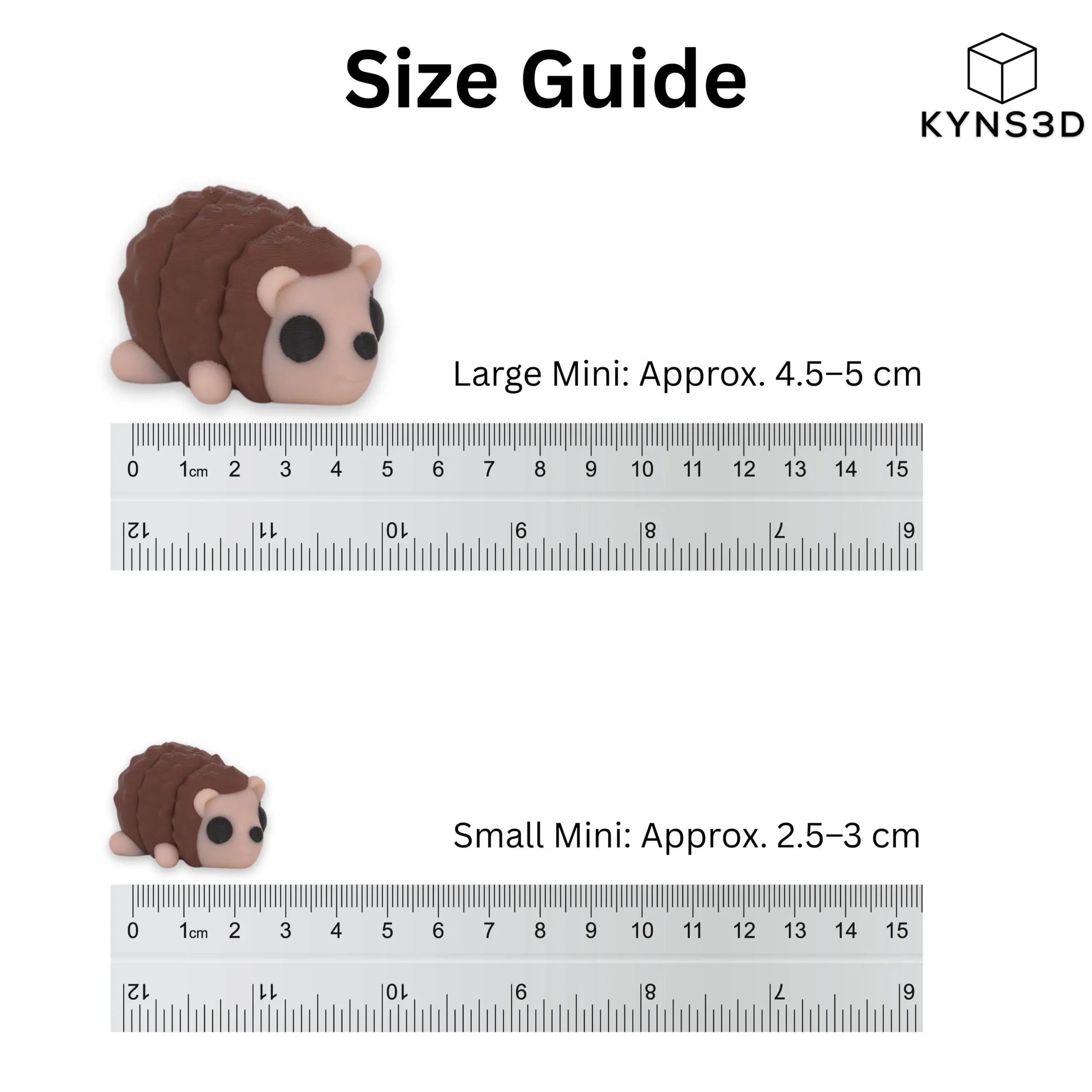 Mini Articulated Baby Hedgehog – 3D Printed Flexi Fidget Toy - Image 5